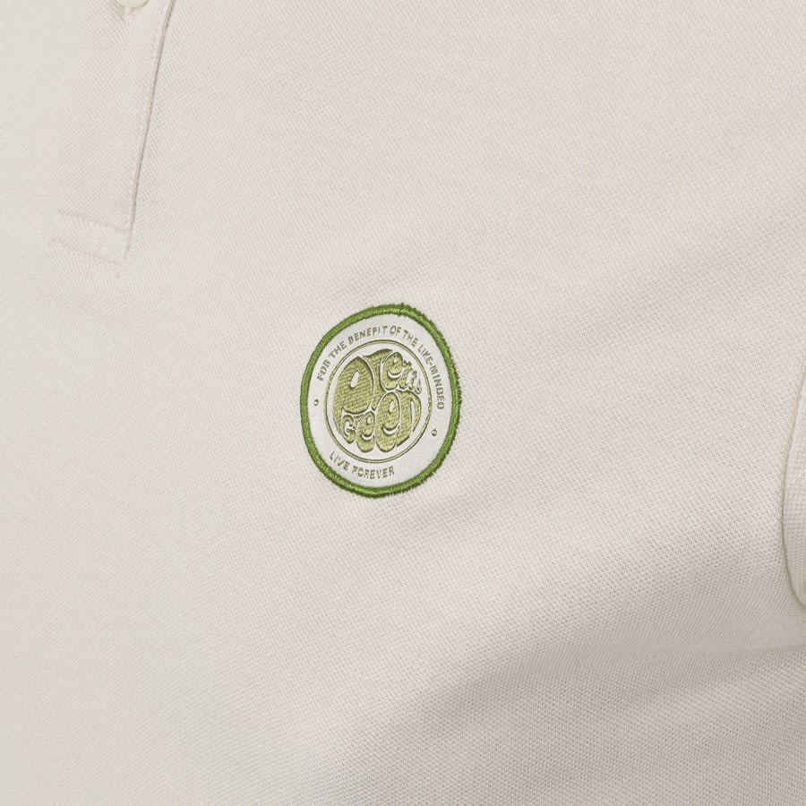 Alternative Image for ProductPretty Green Like Minded Logo Polo T Shirt Beige3